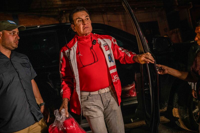Salvador Nasralla in Comayaguela, Honduras, in November. Photograph: Daniel Volpe/The New York Times
                      