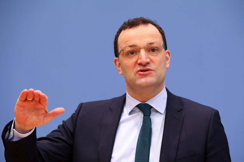 German federal health minister Jens Spahn has suggested the country should be vaccinating 300,000 people a days.  Photograph: Bloomberg