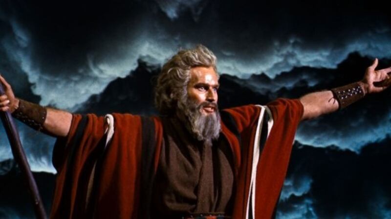 The Ten Commandments, made by Cecil B DeMille in 1923 ... and  1956