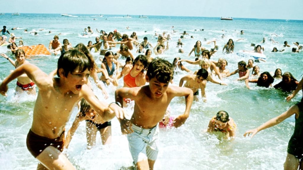 ‘Everybody out of the water’: swimmers run to safety in Jaws