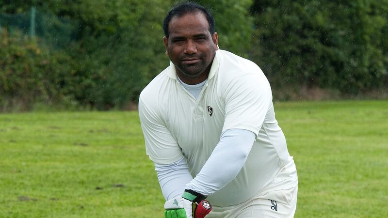 Santosh Pallae of Tyrrelstown Cricket Club. Photograph: Dave Meehan