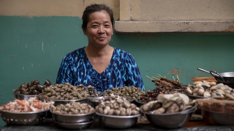 Snail vendor  Truoc in Ho Chi Minh City