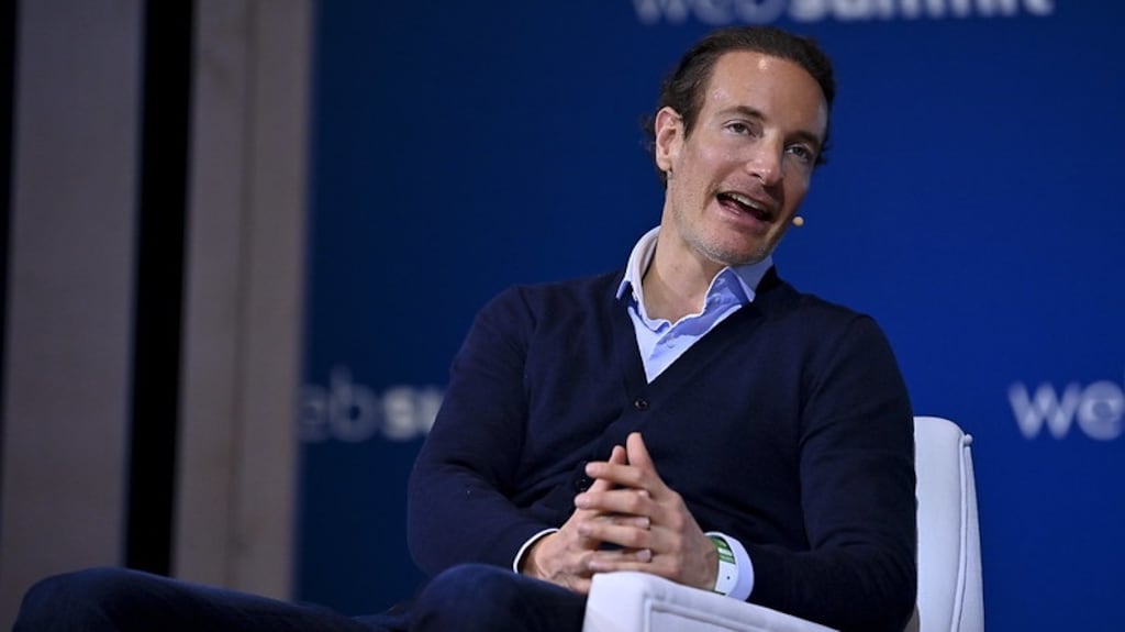 N26 co-founder and co-chief executive Maximilian Tayenthal  at the Web Summit in Lisbon last week. ‘We believe Ireland could be a great ecosystem for us.’