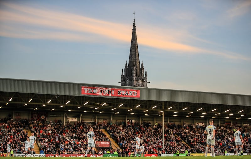 Bohemians and Shelbourne in action at Dalymount Park in Dublin. The League of Ireland is undergoing a renaissance in terms of attendances. Photograph: Evan Treacy/Inpho
