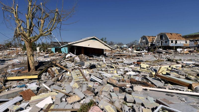 Damage caused by Hurricane Michael in Mexico Beach, Florida. Photograph: Getty Images