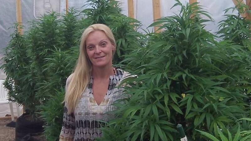 Toni Fox at  her medical marijuana dispensary in Globeville, Denver