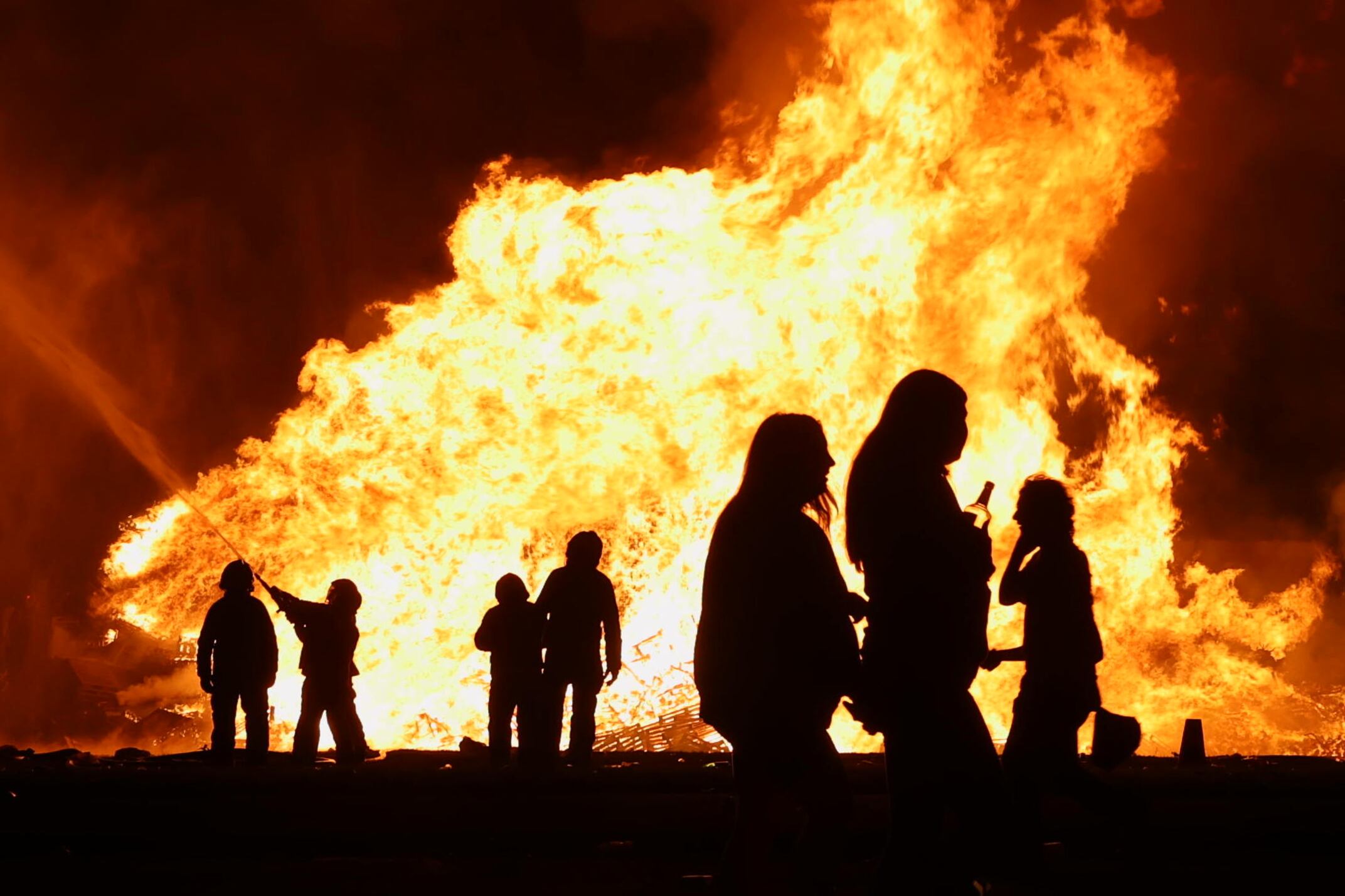 Man dies after accident at bonfire site in Belfast