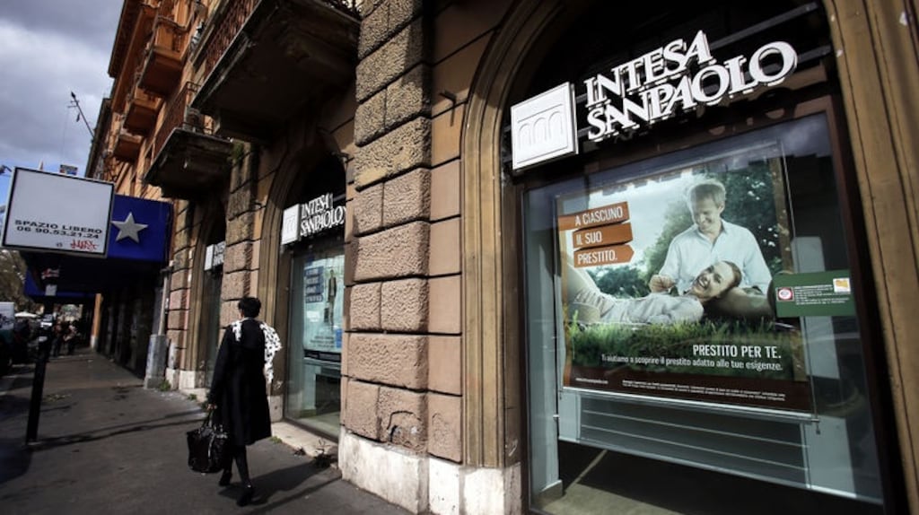 Intesa’s parent is the biggest banking group in Italy with a marketing capitalisation of €40.7 billion