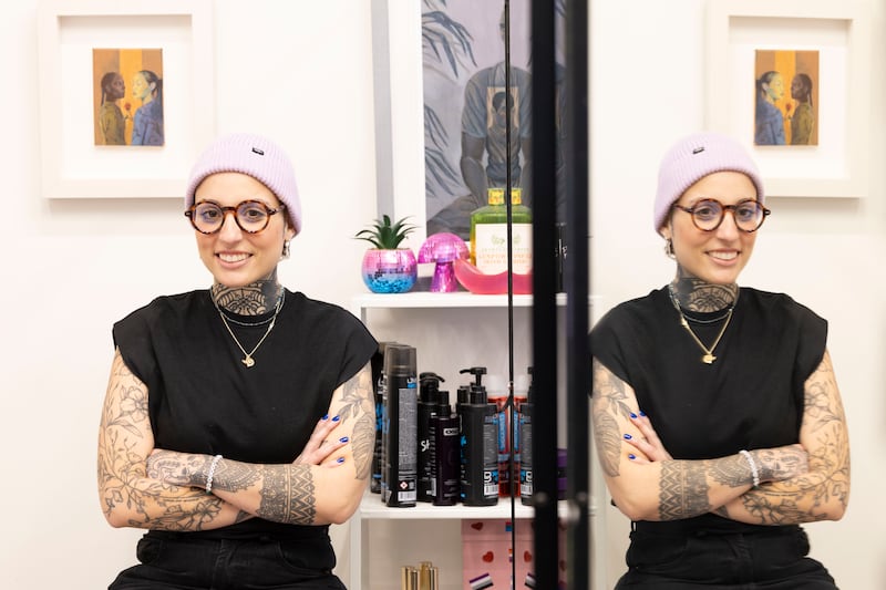 Ni Colitti, hairstylist at Queer Hawk. Photograph: Tom Honan