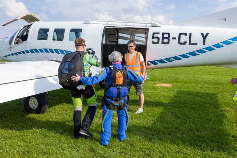 Doolan and Kucharski make their way to the plane. Photograph: Tom Honan/The Irish Times