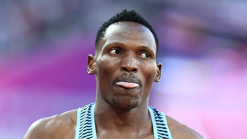 Botswana’s Isaac Makwala was refused entry to the London Stadium on Tuesday due to illness. Photograph: Jewel Samad/AFP