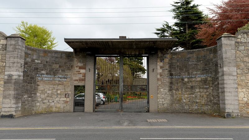 The gates of the former Central Mental Hospital in Dundrum, which is to be redeveloped by the Land Development Agency