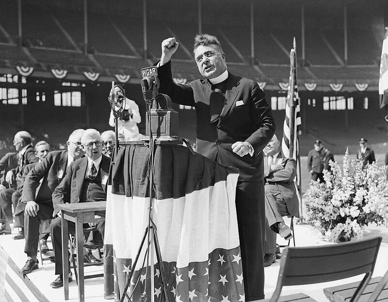 Race-baiter, Jew hater: Fr Charles Coughlin. Photograph: Bettmann/Getty