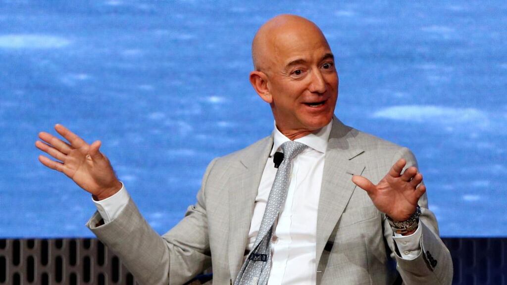Jeff Bezos: following this week’s sales,  his remaining Amazon stock holdings are worth about $109 billion. Photograph: Reuters