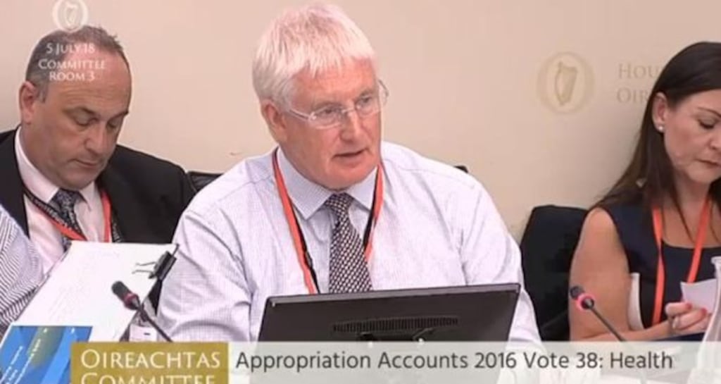 HSE director general John Connaghan is to step down from the post at the end of the year. File image: Oireachtas screengrab via PA.