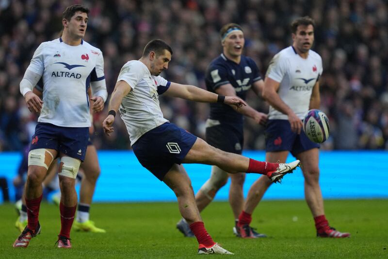 Thomas Ramos demonstrates the opposite of French flair during his team's boring match against Scotland last week. Photograph: Andy Buchanan/AFP via Getty Images)