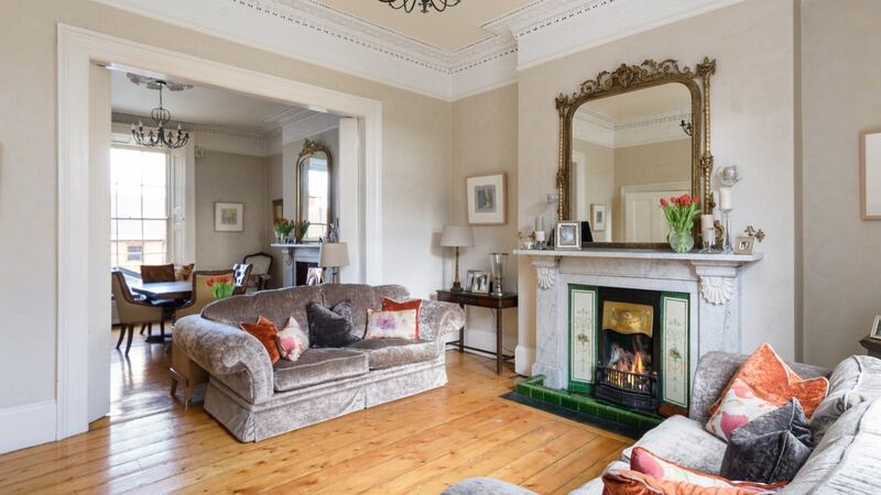 The interconnected reception rooms