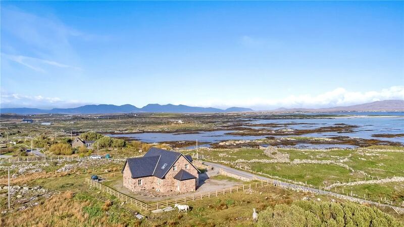 This Galway home has uninterrupted views of Bunowen Bay 
