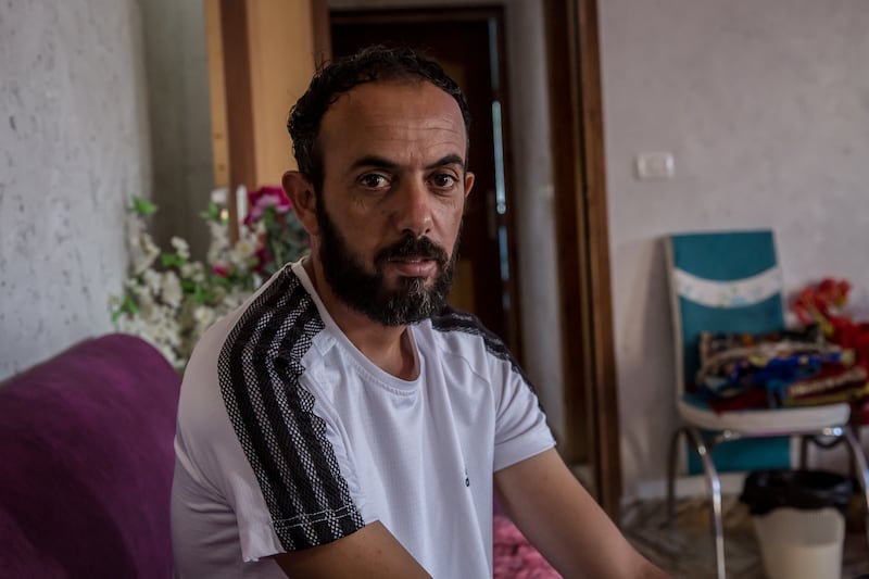 Musa Al Ebiat (36) at his home in Kisan, the West Bank. Photograph: Sally Hayden