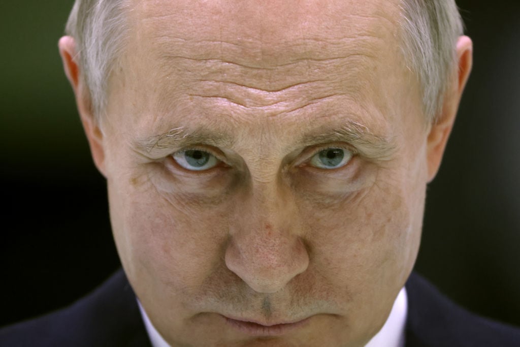 Russian president Vladimir Putin in St Petersburg, Russia, in 2023. Photograph: Getty