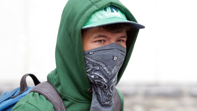 Eoin Berkeley who has been charged with criminal damage for vandalising The George, a well-known Dublin gay bar. Photograph: Collins Courts