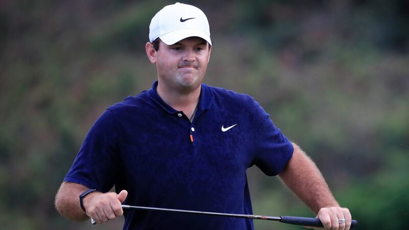 Patrick Reed shot a second round of 66 in Hawaii. Photograph: Cliff Hawkins/Getty