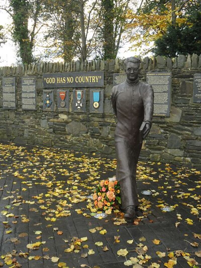 Hugh O’Flaherty memorial in Killarney. Photograph: Dmol