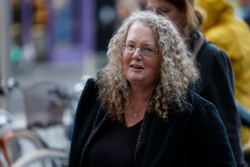 Dolores Cahill arriving at City Hall in Dublin on Monday evening.  Photograph Nick Bradshaw 