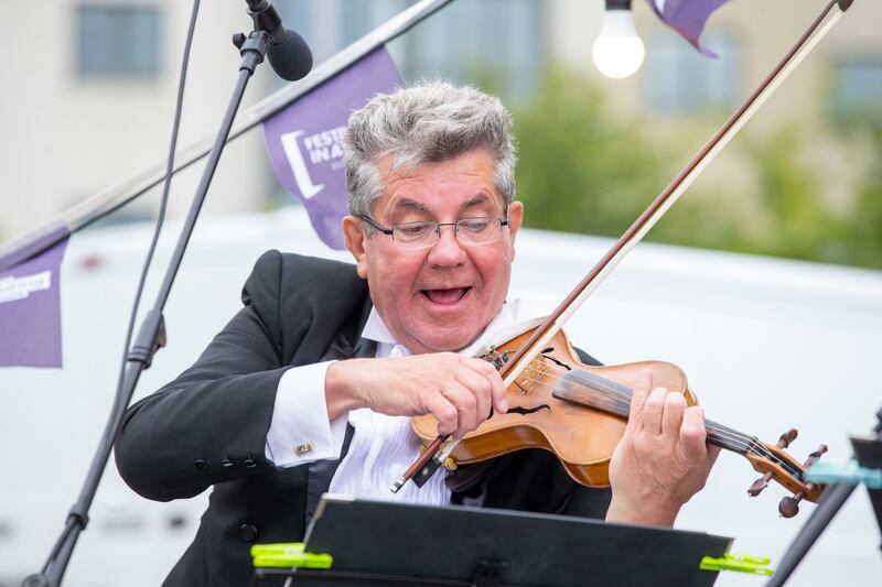 Rozumovsky Salon Ensemble member Valery Supruniuk. Photograph: Tom Honan