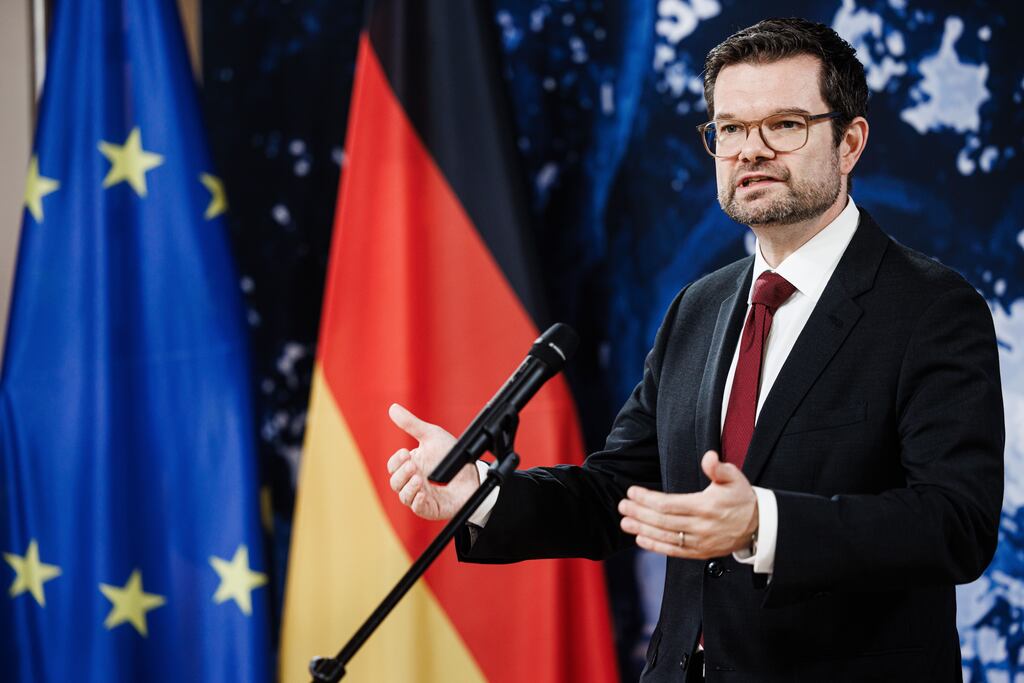 Germany's justice minister Marco Buschmann: 'We must ... do everything we can to ensure that Jews in our country do not have to fear for their safety again.' Photograph: Clemens Bilan/EPA