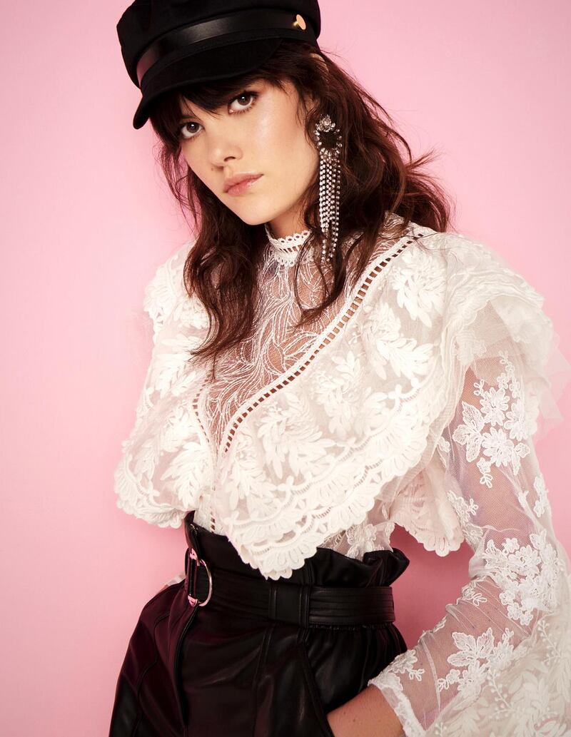 Ruffle lace blouse (€55 from River Island)