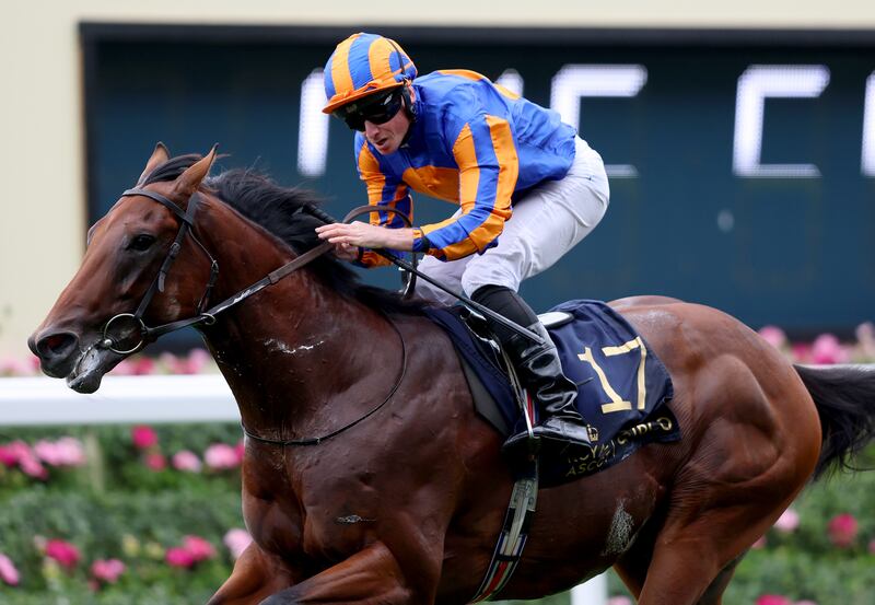 Ryan Moore will ride River Tiber in the Irish 2,000 Guineas. Photograph: Tom Dulat/Getty Images 