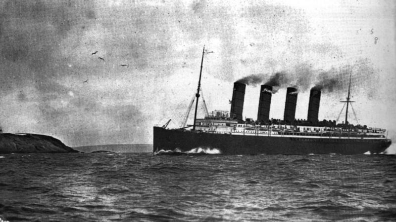 The Lusitania, which sank 100 years ago. Its captain’s medals go on auction in England today, with guide price of £25,000-£35,000