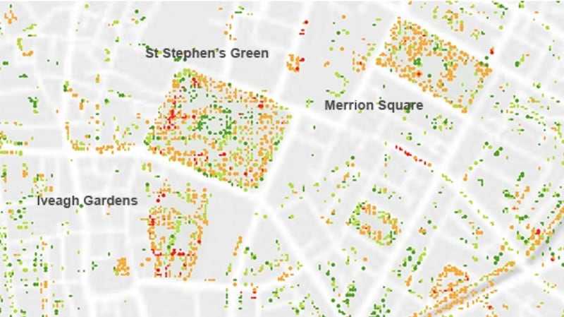 Merrion Square’s trees.