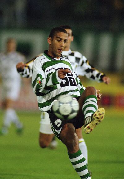 Phil Babb in action for Sporting Lisbon in 2001. Photograph: AllsportUK/Allsport