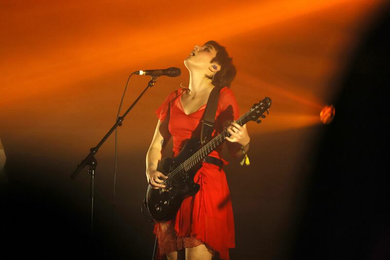 Electric Picnic 2024: Julie Dawson and NewDad on the Three Music Stage on Friday. Photograph: Alan Betson