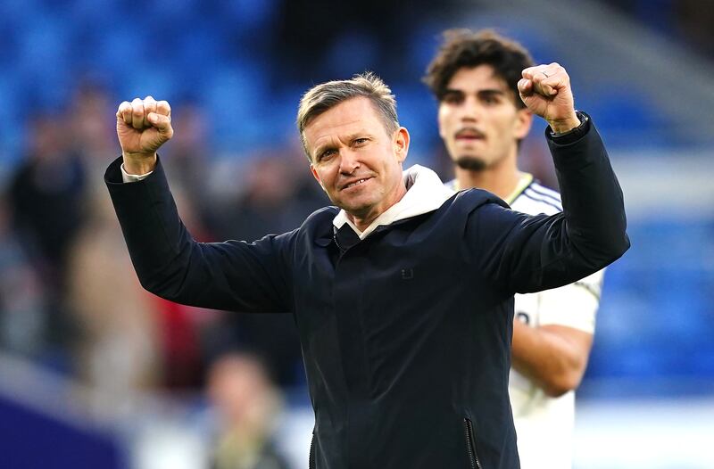 Jesse Marsch and Leeds staved off another early FA Cup exit. Photograph: David Davies/PA