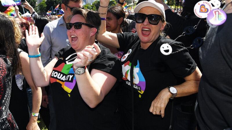 Celebrations at Prince Regent Park in Sydney. Photograph: David Moir/EPA