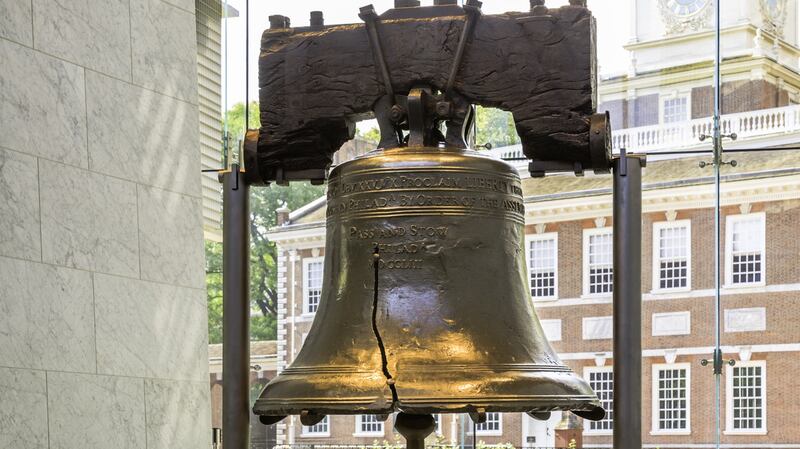 The Liberty Bell in historic Philadelphia, Pennsylvania. Photograph: PA