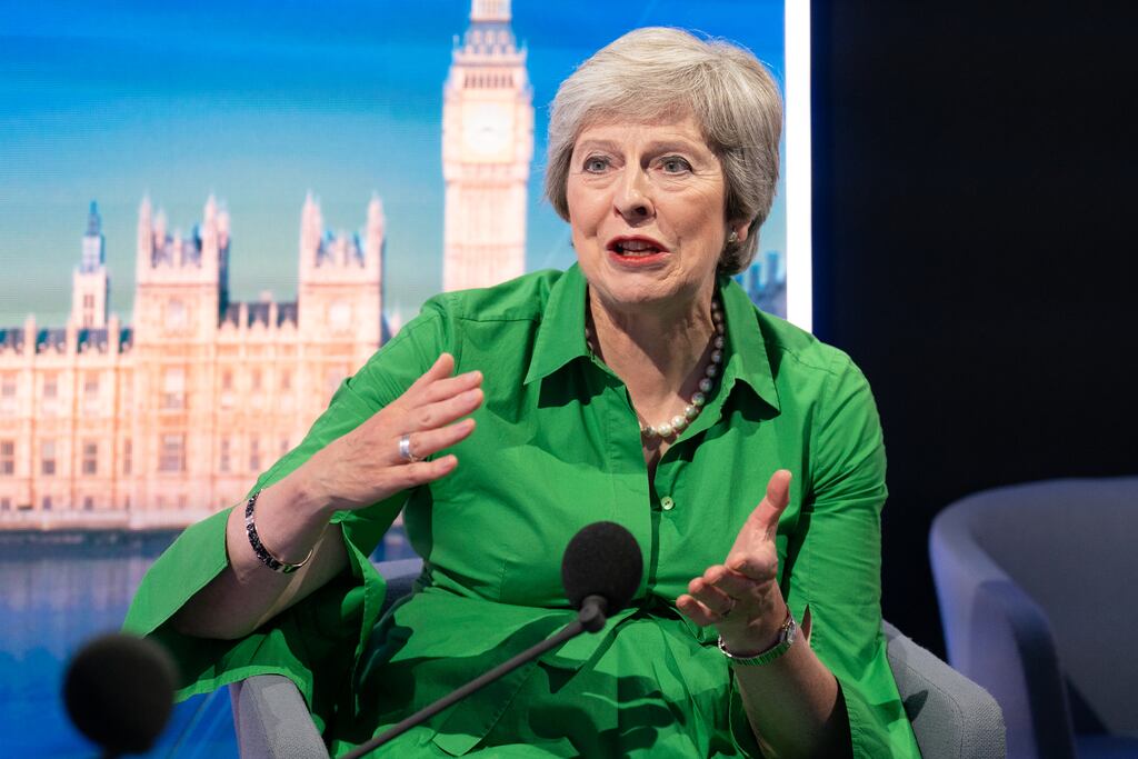 Former British prime minister Theresa May will retire as an MP at the next election. Photograph: Stefan Rousseau/PA Wire