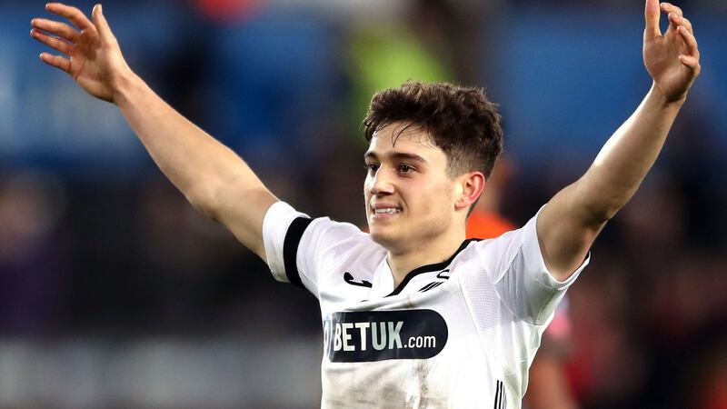 Daniel James has joined Manchester United from Swansea City. Photograph: Nick Potts/PA
