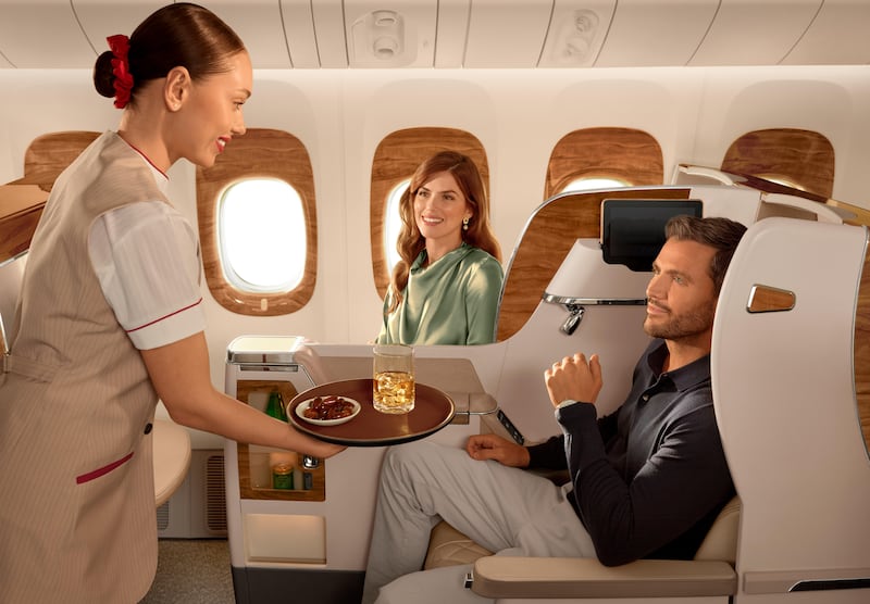 On every flight, trained and multilingual cabin attendants are ready to assist and will welcome you onboard