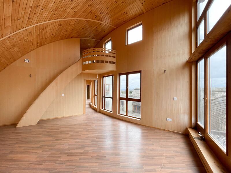 Natural wood features heavily inside
