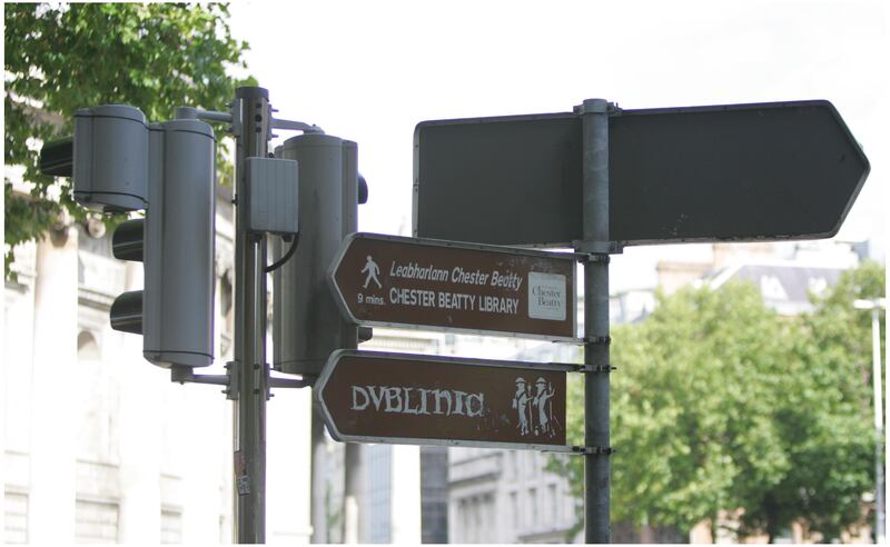 A reader suggests: 'Remove or at least reduce the rash of ugly and usually pointless street signage.' Photograph: Bryan O'Brien