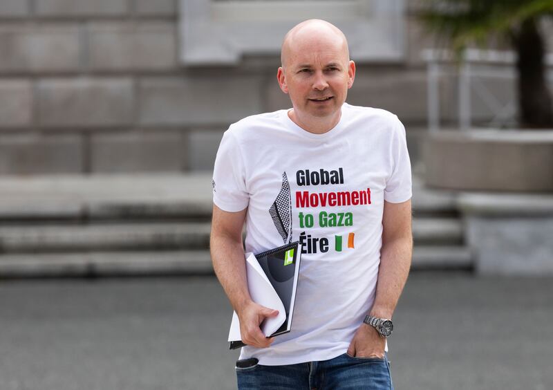 People Before Profit–Solidarity Paul Murphy TD. Photograph: Sam Boal/Collins Photos