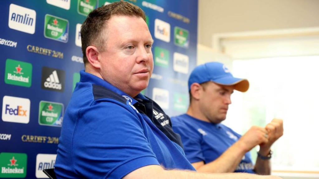 Leinster coach Matt O’Connor: Has opted for Jimmy Gopperth at outhalf for the visit to Toulon. Photograph: Cathal Noonan/Inpho