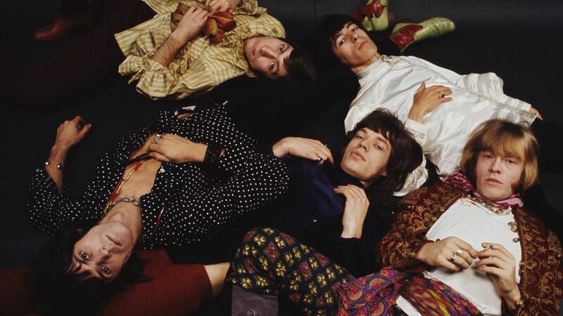 The Rolling Stones in 1968. Clockwise from top left: Charlie Watts, Bill Wyman, Brian Jones (1942-1969), Mick Jagger and Keith Richards. Photograph: Mark and Colleen Hayward/Redferns