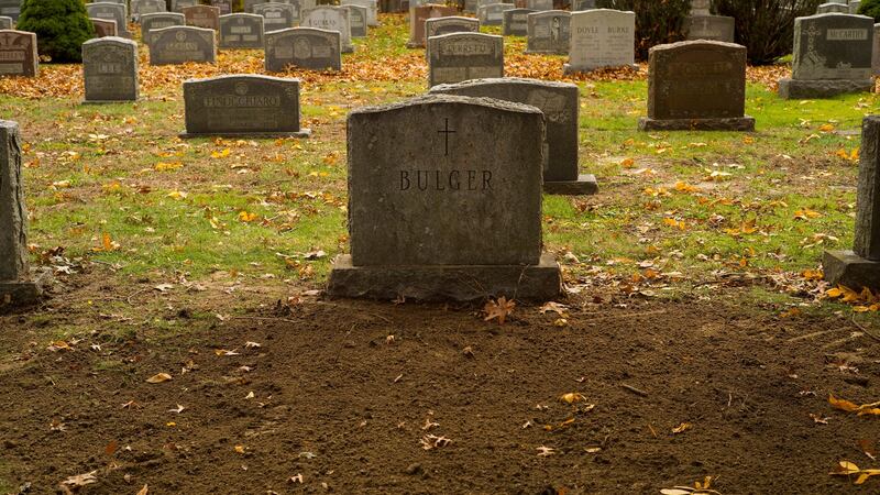 The grave of James “Whitey’ Bulger at St Joseph’s Cemetery in Boston, Massachusetts. Photograph: CJ Gunther/EPA