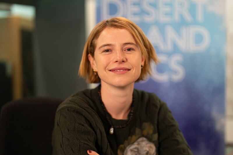 Jessie Buckley, appearing on Desert Island Discs, has spoken about her struggle with her mental health as a teenager, and has credited her love of music and theatre for helping with her recovery. Photograph: Duncan Barker/BBC/PA Wire