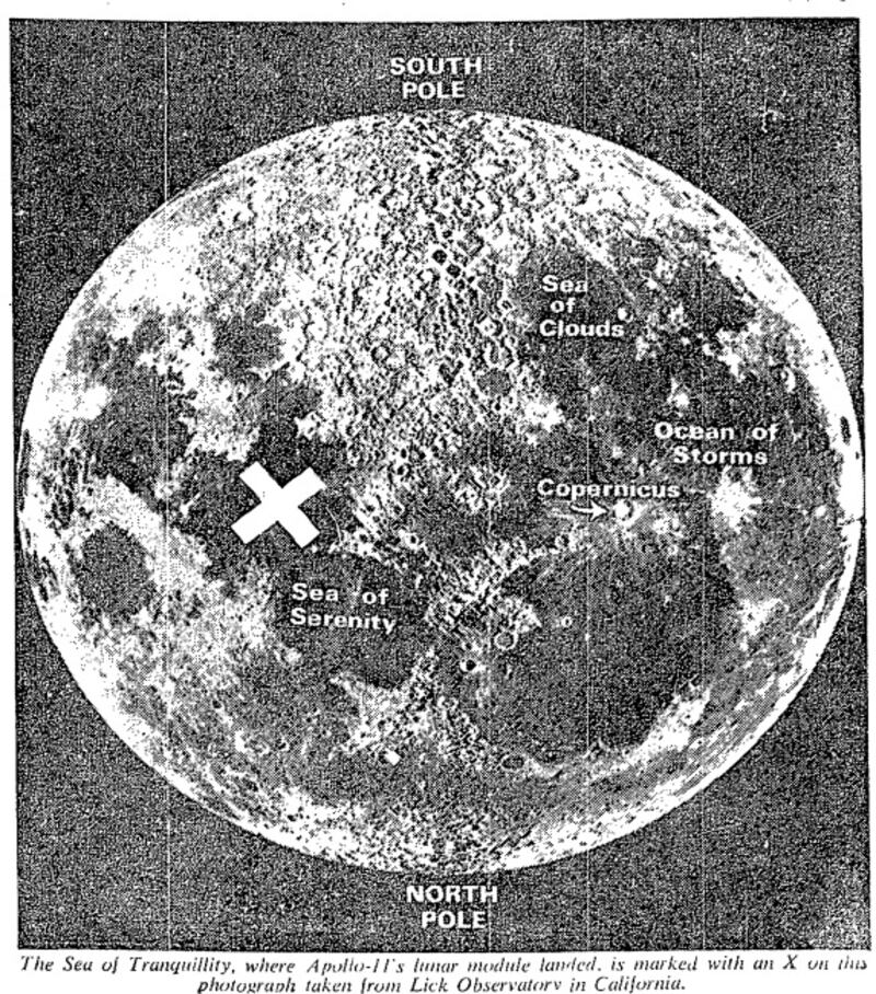 Mapping the Moon mission: July 21st, 1969